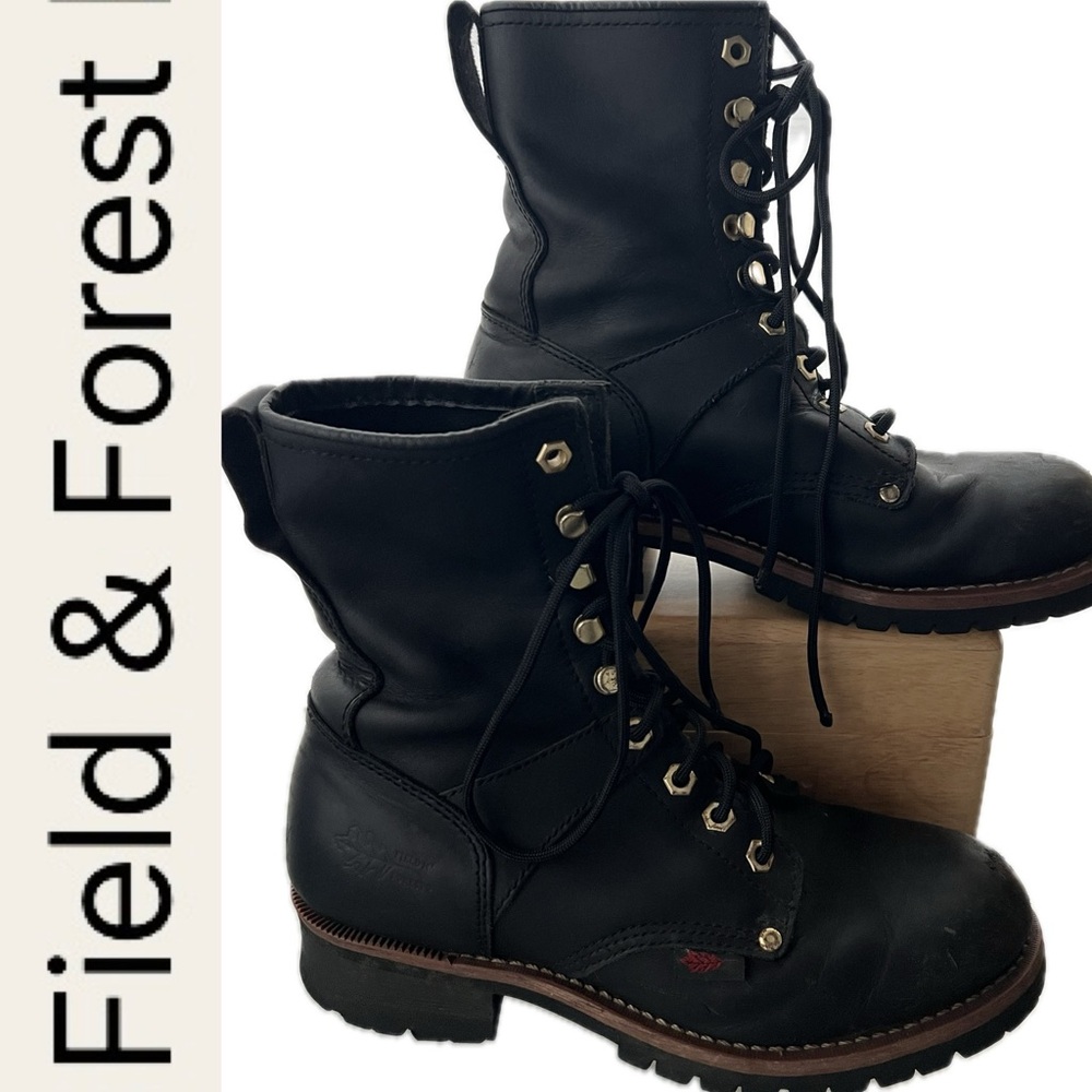 🏍️9” Leather Motorcycle/Combat/Work/Moto Boot | Unisex: Men’s 9D / Women’s 10.5